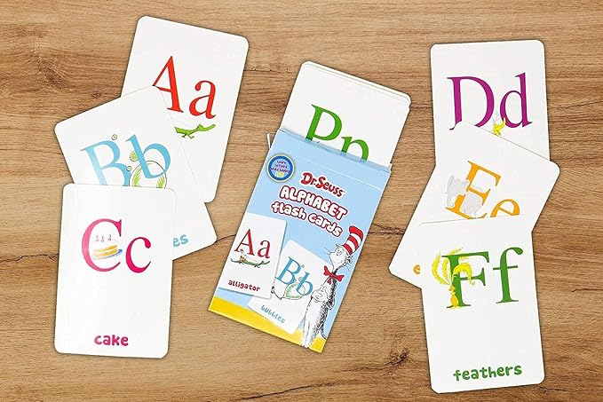 Leap Year Dr. Seuss 4-in-1 Educational Flash Cards Value Pack | Abc's Alphabet, First Words, Colors & Shapes, and Numbers | for PreK to Kindergarten