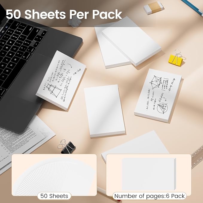 Index Cards 3x5 Inch, 300sheets, Flash Cards, Blank White Note Cards Paper For Studying, Schools Supplies, College, Office And Home Organization, Note Taking Supplies