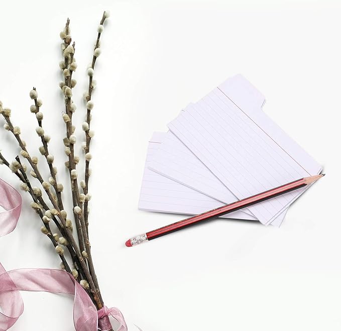 Find It Tabbed Index Cards, 3 x 5 Inches, White, 48-Pack (FT07215)
