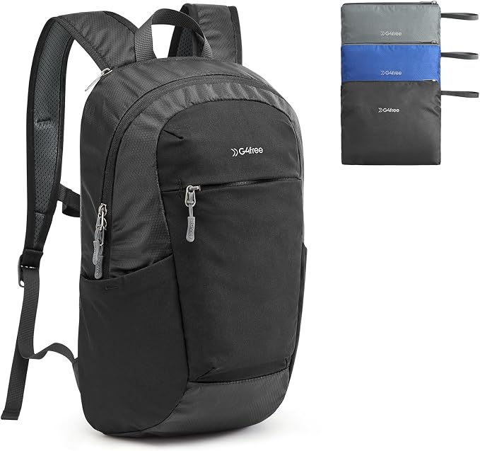 G4Free 18L Lightweight Packable Hiking Backpack for Men Women | Small Foldable Daypack for Travel Camping Trip