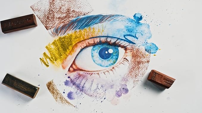 Derwent Graphitint XL Blocks 6 Tin, Set of 6, 60mm Extra-Large Block, Water-soluble, Ideal for Sketching, Drawing and Expressive Mark Making, Professional Quality (2306175)