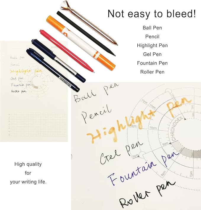 Zelten 3 Pack A8 120 Sheets/240 Pages Squared Loose Leaf Punched Paper Refills Paper for 5 Hole Binder Personal Organizer Diary Notebook Refillable Planner