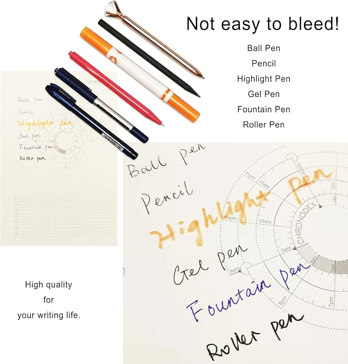 Zelten 1 Pack B5 9 Hole 30 Sheets/60 Pages Black Cardstock Loose Leaf Punched Paper Refills Paper for Binder Personal Organizer Diary Notebook Refillable Planner