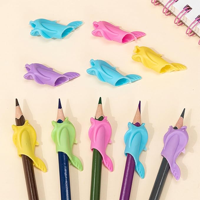 40PCS Multicolor Silicone Pencil Grips，Pencil Grips for Kids Handwriting and Adults，Special Education Classroom Must Haves，Teaching Supplies，Handwriting Aid Correction Tool，Writing Posture Correction