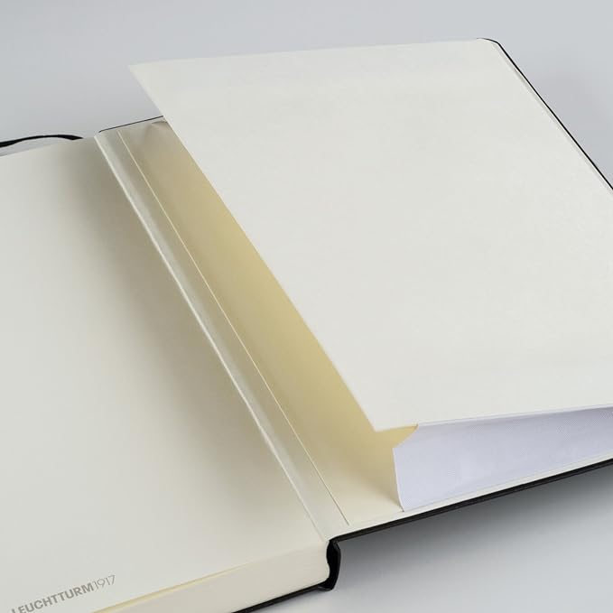 LEUCHTTURM1917 - Notebook Hardcover Medium A5-251 Numbered Pages for Writing and Journaling (Port Red, Squared)