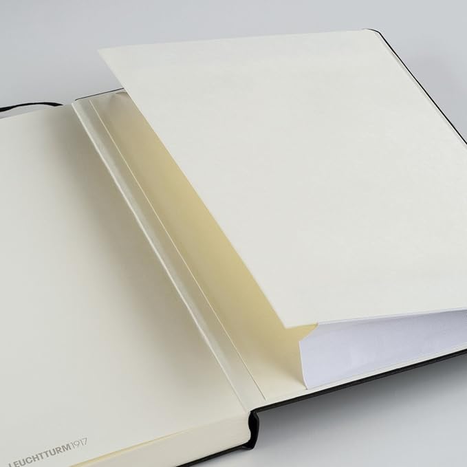 LEUCHTTURM1917 - Notebook Hardcover Medium A5-251 Numbered Pages for Writing and Journaling (Navy, Ruled)