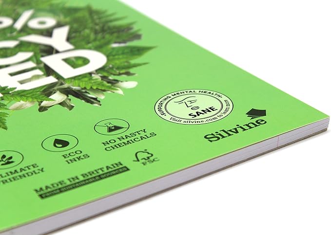 Silvine Ref R101 A4 Premium Recycled Refill Pad. Lined with Margin,White, 120 Pages of 100% [Pack of 5]