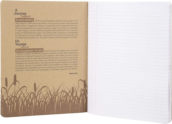 Mintra 100% Recycled Notebooks (Comp Book (7.5in x 9.75in), Plain Cover 3pk)