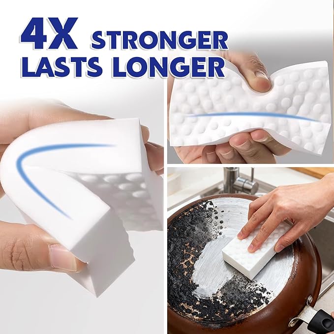 Magic Sponge Eraser, 30 Pack 4X Density Melamine Sponge