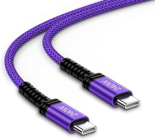 240W USB-C Charger Cable Fast Charging Cord for iPhone 17 Pro Max 17 Air 17 Pro 16E 15 Plus,6FT USBC to USB Type C Cable Android Phone Power Carplay Charger Cable for Samsung Galaxy S26 Ultra/S26+