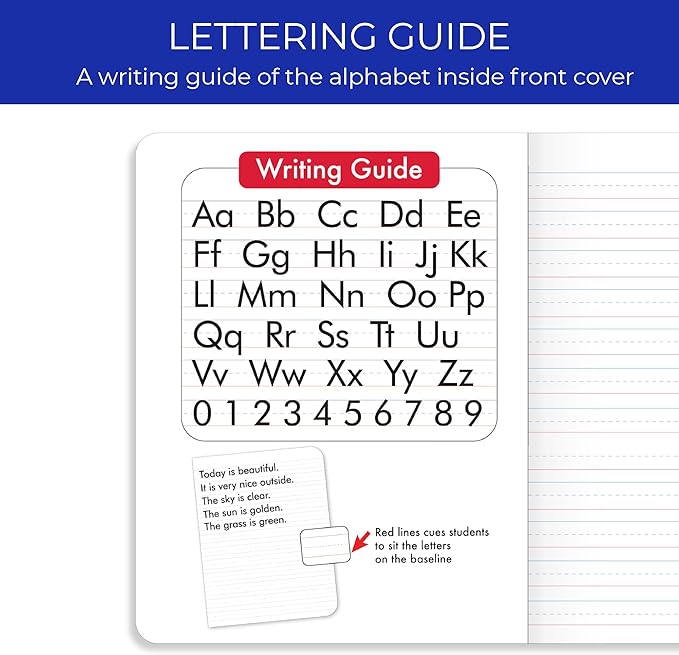 BAZIC PRODUCTS Primary Composition Book, 100 Sheets, Grades K-2