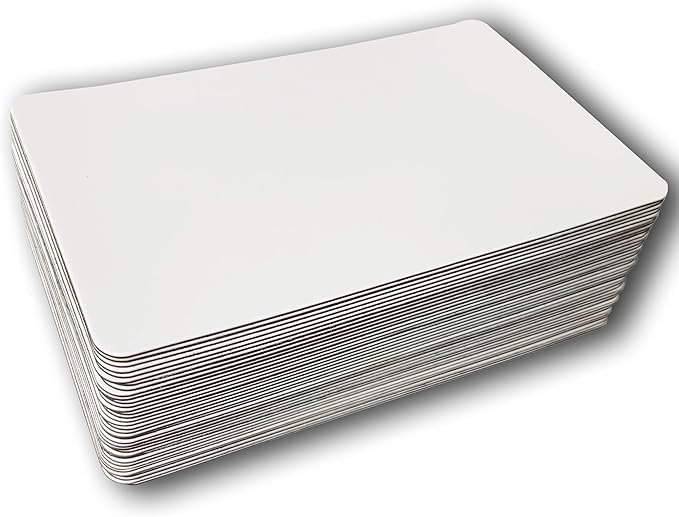 IMAGAME Dry Erase Magnets, Blank Magnetic Dry Erase Labels, 36-Pack, Erasable Magnets for Whiteboard, Multipurpose White Magnetic Labels to Write On for Classroom, Home, Education, Office, 3" x 5"