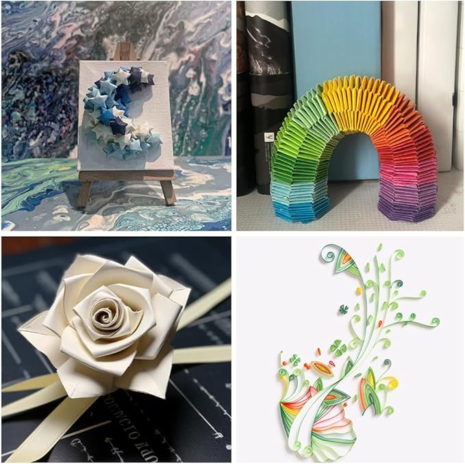 1350 Sheets Star Origami Paper - 27 Assorted Colors, Double Sided for Wish Paper, Lucky Stars, DIY Handmade Projects