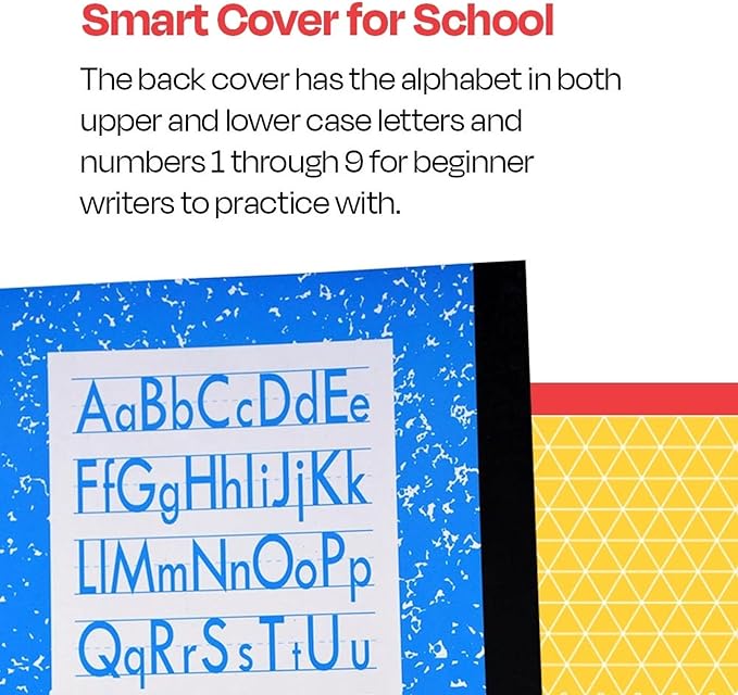 School Smart Skip-A-Line Ruled Composition Book, Grade 2, Blue, 48 Pages