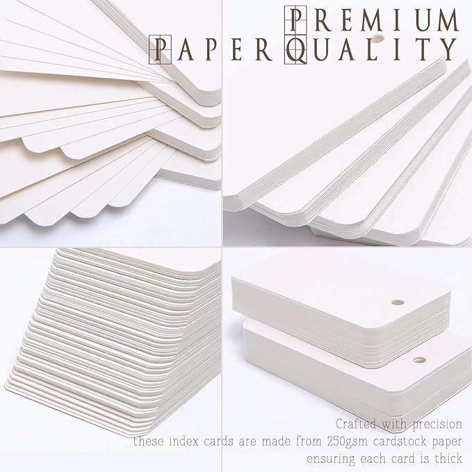 8 PackColored Blank Flash Card,400PCS Index Cards with Binding Rings,8 Color Note Card with Study Cards,250gsm Index Notecards,Note Cards,Colored flashcards(3x5in,50 Sheets per Set)