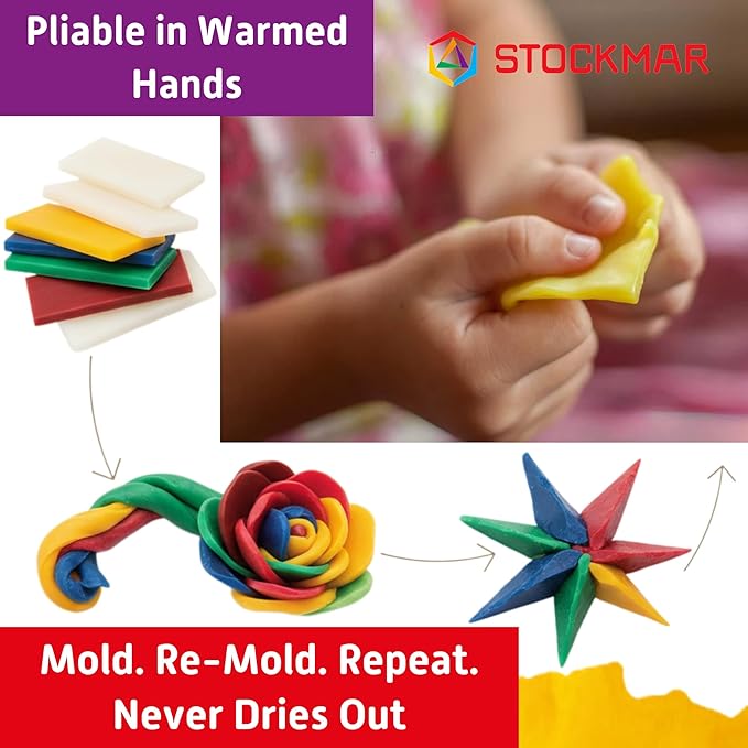 Stockmar Modelling Beeswax - 6 Colors - 100x40 mm