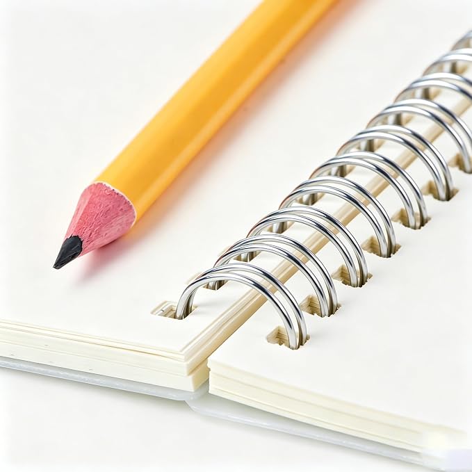 Smilo Blank Journal Notebook, A5 (5.7" x 8.3"), 80 Sheets - 160 Pages