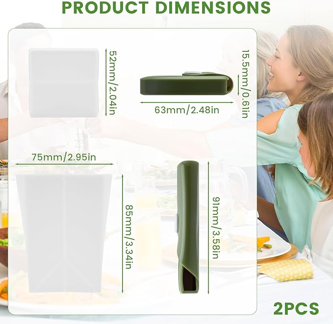 2 Pcs Silicone Collapsible Travel Cup, Reusable Leak-Proof Design For Camping, Portable Foldable Water Cup, Card Bag Design For Easy Insertion Into Pockets, Silicone Collapsible Travel Cup, 8.45oz
