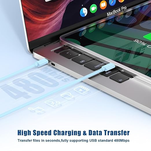 iPhone 17 16 15 Charger/10ft Type C to C Charging Cable Cord Long, USB C Fast Charging Block Plug for Apple iPhone 17 Pro Max/17 Air/16 Pro/15 Plus/AirPods/iPad/mini Plug Cube Birck Box Power Adapter