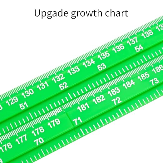 Height Measurement for Wall, Children Adult Height Measurement Rod, 3D Removable Growth Height Stick, Wall Mounted Splicing Height Ruler for Kids Baby Nursery 79 inch (Green)
