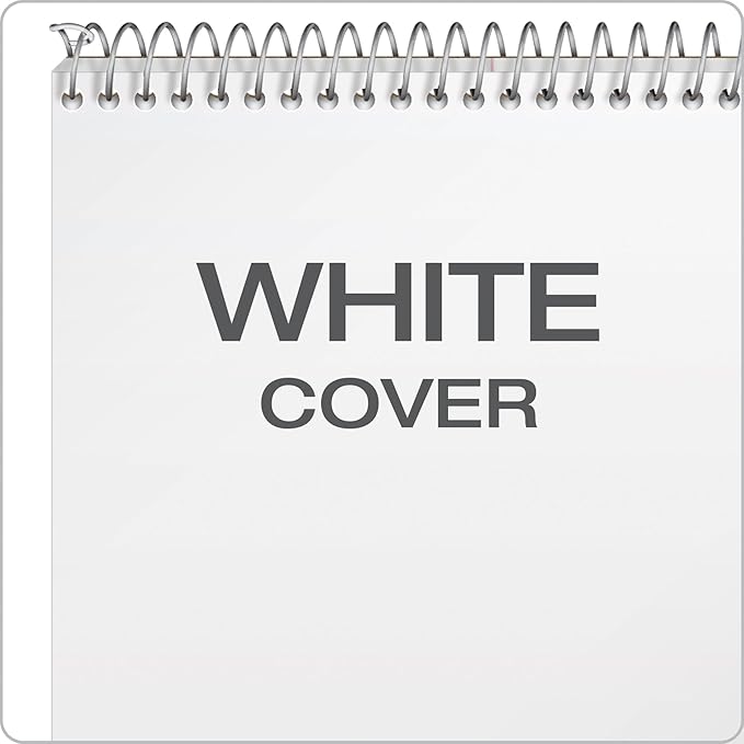 AMPAD Steno Book, 6" x 9", Gregg Rule, White Cover, 70 Sheets, 12 Pack (25-472)