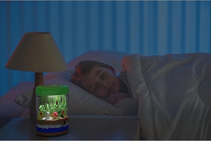Dan&Darci Light-Up Terrarium Kit for Kids - STEM Science Kit - Educational DIY Toy for Boys & Girls - Birthday Gift - Craft Project Idea for Ages 6 7 8 9 10 11 12 Year Old - Craft for Boys