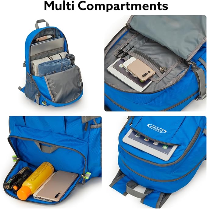 G4Free Lightweight Packable Hiking Backpack, Waterproof Travel Daypack
