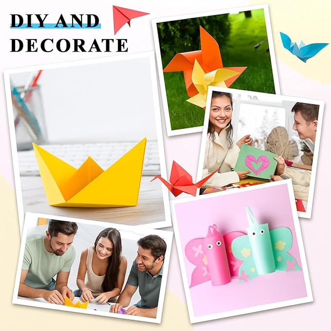 600 Sheets Colored Construction Paper for Art Craft Drawing 12"x 17.3", 80gsm Colored Craft Paper Medium Weight for Arts Party Decoration
