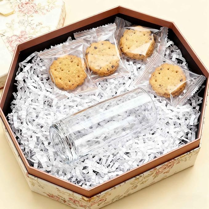 3LB White Crinkle Cut Paper Shred Filler, Paper Shreds for Basket Fillers, Birthday, Gift Wrapping, Anniversary, Wedding, Halloween, Thanksgiving, Christmas Gift Decor Party Filler