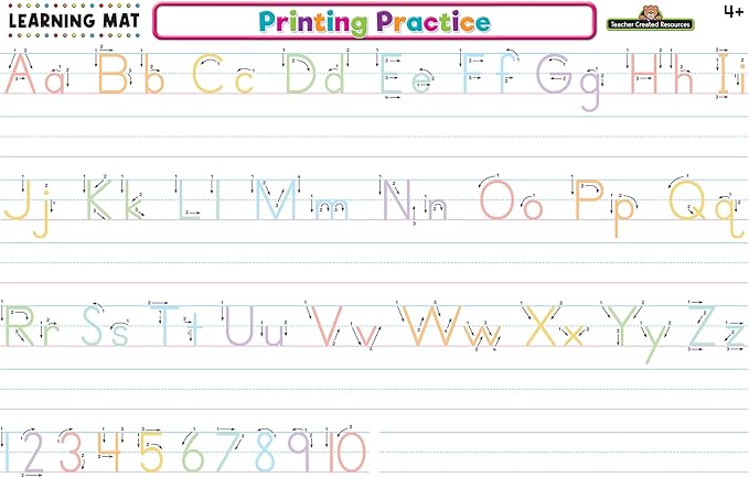 Teacher Created Resources Printing Practice Learning Mat