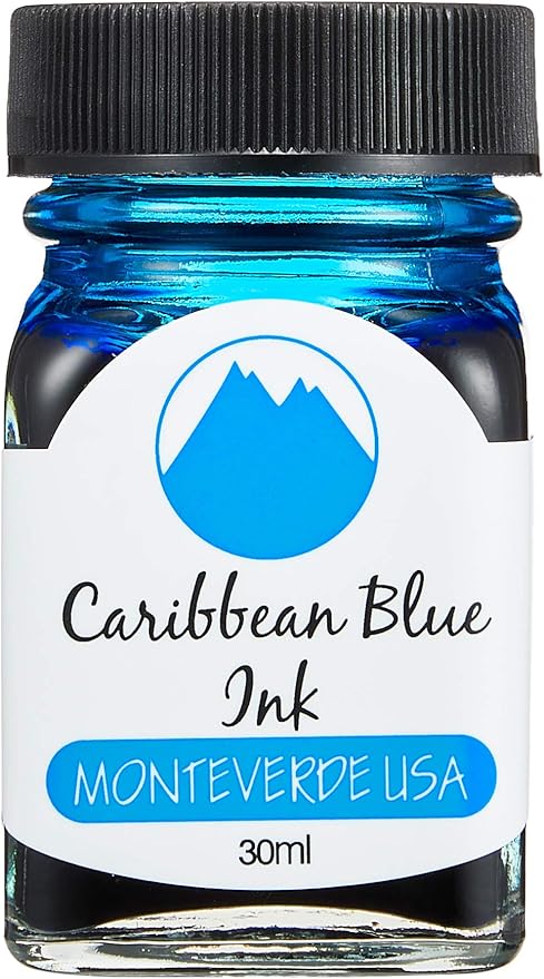 Monteverde USA Ink with ITF Technology, 30 ml Caribbean Blue (G309CU)