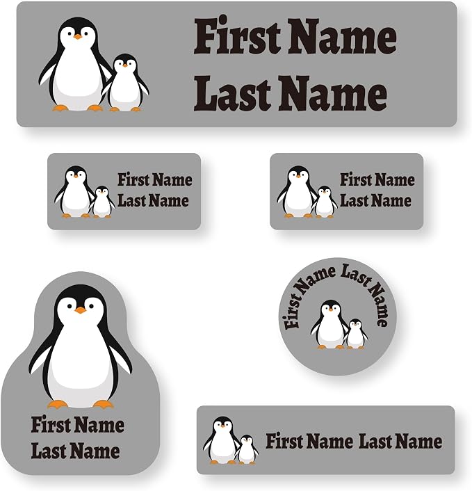 Personalized Daycare Name Labels for Kids (71 Labels) - Custom Durable Waterproof Name Stickers for Clothing Tags, Water Bottles, Lunch Boxes, and School Supplies - Dishwasher, Washer