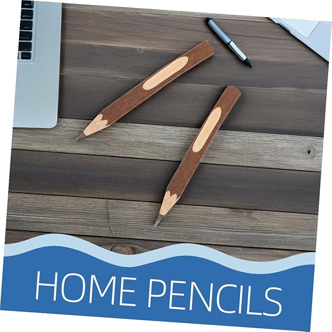NOLITOY Wooden Ballpoint Pens Set 10pcs 13cm Natural Tree Bark Texture Portable Writing Supply Comfortable Grip Eco-friendly Biodegradable Ballpoint Pens for Office and School
