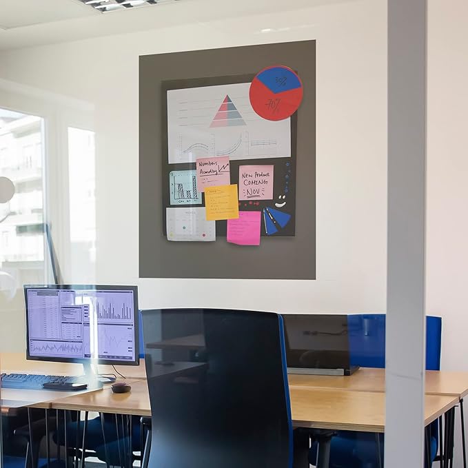 BAZIC Products Foam Board 20" X 30" Slate Gray, Colored Foam Boards 3/16 Inch Thickness, 4 Count, Presentation Signboards School Craft Project Framing Display