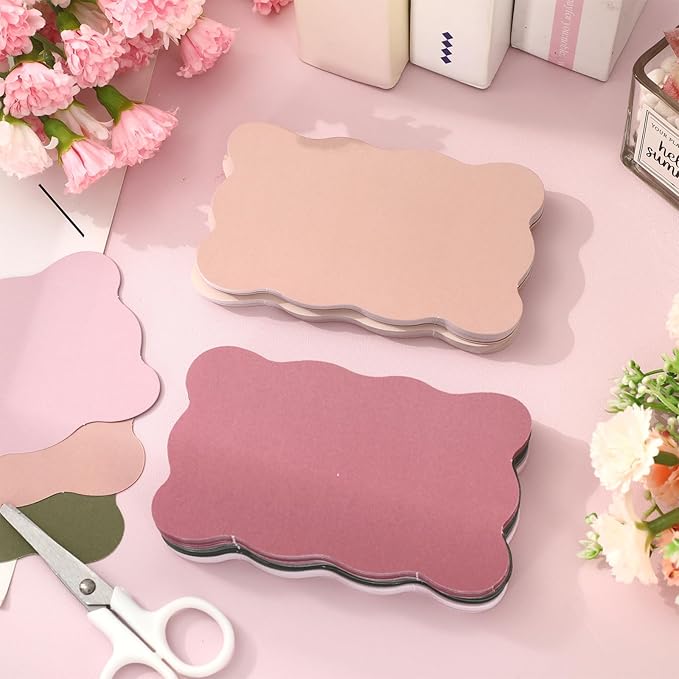 Whaline 150 Pack Antique Rose Blush Champagne Index Cards 3 x 5 Inch Cardstock Flashcard Soft Color Blank Index Cards for Note-taking Studying Organizing School Office Supplies