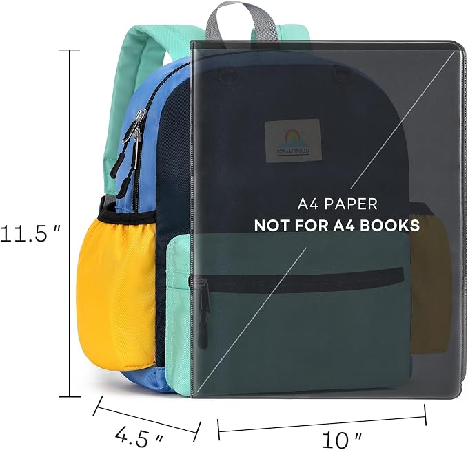 STEAMEDBUN Toddler Backpack for Boys 2-4: Kids Backpack Boys Girls - Preschool Kindergarten Daycare Backpacks - 12 inch