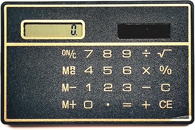 Solar Power Calculator 8 Digit Display Basic Standard Calculators Thin Calculator for Business Office School