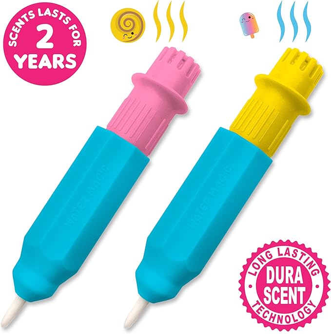 Scentco Water Magic - Patented Gourmet Scented Reusable Water Reveal Activity Books - No Mess, All Fun (Bakery and Sweet Sparkle)