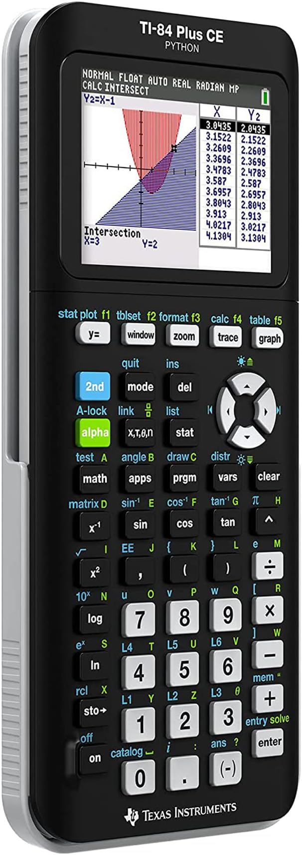 Scientific Python Graphic Calculator, Folima TI-84 Plus CE Color Graphing Instruments, Black 7.5 Inch