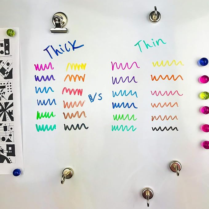 Artellius Dry Erase Markers - Low Odor Ink & Whiteboard Markers - Washable Dry Erase Pens for Kids & Teacher Supplies - School Supply Bulk & Classroom Must Haves - Pack of 40, Assorted Colors