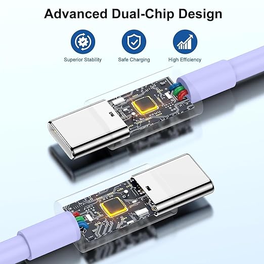 iPhone 17 16 15 Charger/6ft Type C to C Charging Cable Cord Long,USB C Fast Charging Block Plug for Apple iPhone 17 Pro Max/17 Air/16 Pro/16/15 Plus/AirPods/iPad/mini Plug Cube Birck Box Power Adapter