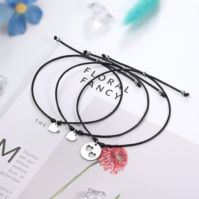 3PCS First Day of Preschool/Kindergarten/1st Grade Gift, Back to School Bracelets Set for 3