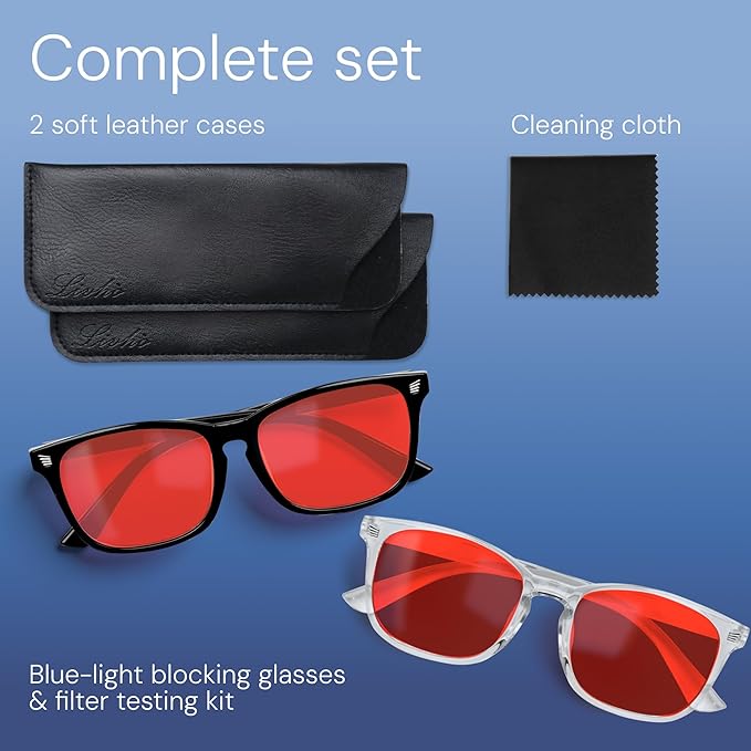 livho High Tech Blue Light Glasses - Advanced Blue Light Blocking Computer Glasses - Screen Fatigue & UV Protection