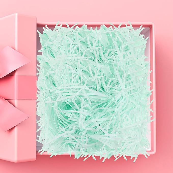 ULTECHNOVO Raffia Shredded Paper Box Filler 500g Pack, Crinkle Cut Paper Filling for Boxes and Basket Decorations, Party and Wedding Packaging Supplies