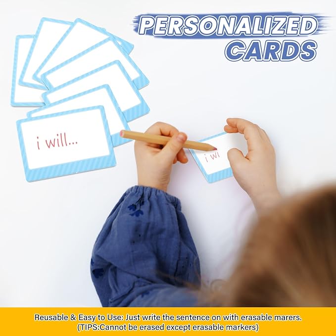 Visual Schedule Pocket Chart with 146 Cards for Classroom Kids, 2 in 1 Autism Daily Morning Routine Chore Chart Board Responsibility Planner Behavior Communication Cards Learning Material