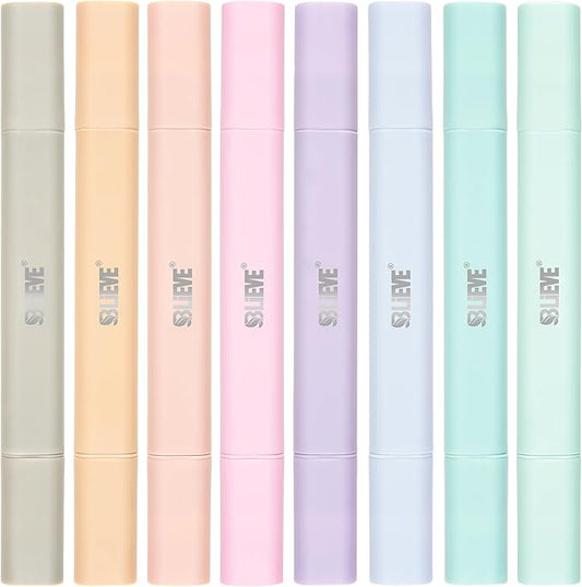 BLIEVE Aesthetic Cute Highlighters No Bleed Through, Dual Tip Chisel & Fine Point, Pastel Colors For Bible & Journaling
