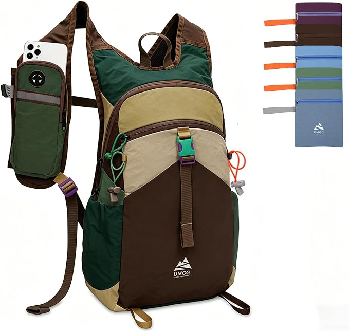 15L Small Hiking Backpack Travel Daypack Colorful Lightweight Packable Foldable Casual Backpack for Women Men