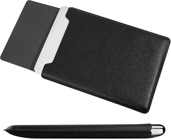 Compatible with Apple 14/13.3 inch Laptop Sleeve, Padded Case, Portable Bag - Black