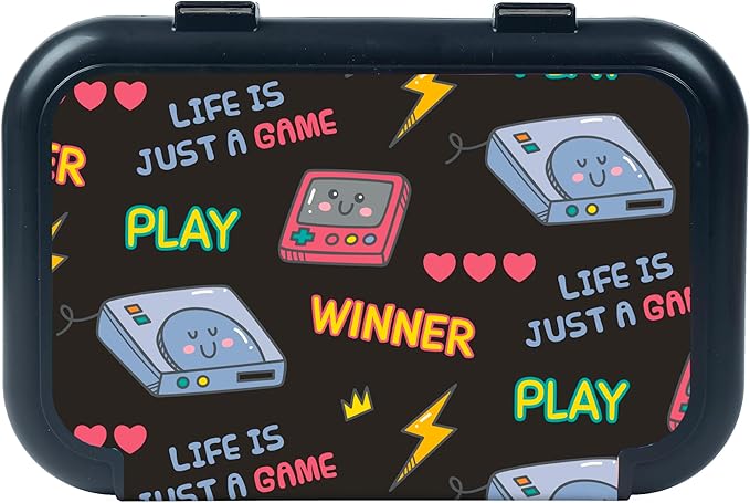 ZIPIT Recycled Plastic Pencil Box for Boys, Large Capacity Pencil Case for School, Durable Stationery Organizer Box, Gaming