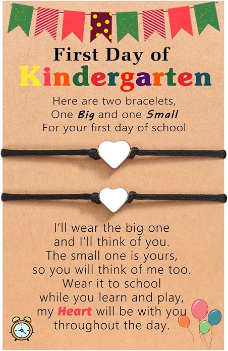 UNGENT THEM Big & Small Heart Bracelets Back to School Gifts for Girls